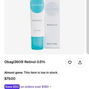 Obagi Medical 360 Retinol 0.5% -1oz ( NWT)